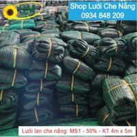 Lưới  lan che nắng Thái Lan 4m x 5m - phủ 50%