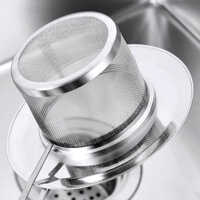 Lưới lọc bồn rửa bằng thép không gỉ có nắp Nhà bếp Lưu vực rau Máy rửa chén Chậu rửa chén Lưới lọc chống khóa Dụng cụ tiện dụng20250303