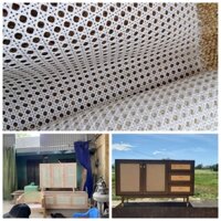 Lưới mây mắt cáo bằng nhựa khổ 50 mầu trắng sỉ lẻ toàn quốc