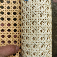 Lưới mây mắt cáo nhựa {KHỔ RỘNG 60cm} màu vàng, sợi gân, trang trí nội thất nhà cửa (có cắt lẻ theo yêu cầu)
