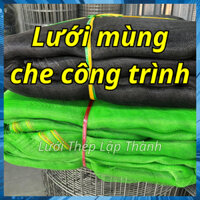 Lưới mùng che công trình xanh và đen (khổ rộng 3m6 mét)