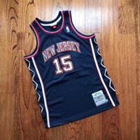 Lưới nam cổ điển NBA #15 Vince Carter Mitchell & Ness Navy Blue Hardwood Classics Authentic Jersey mx 321136