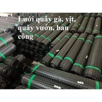 Lưới nhựa hàng rào cao 1m5 dài 10m 20m 30m.. mắt 3.5 -Lưới nhựa dẻo quây gà, lan can chung cư, làm chuồng chim, làm vườn