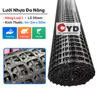 Lưới Nhựa Nguyên Sinh Cao Cấp Loại 1 Lỗ 35mm (cao 1-2mét x dài 50mét) Lưới Rào Chăn Nuôi Gà Vịt - YD
