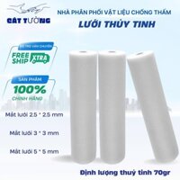 Lưới Sợi Thủy Tinh Chống Thấm - Mắt lưới 2,5*2,5 - 3*3 - 5*5. Định lượng 70gr. Cuộn 1 mét * 50 mét