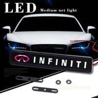 Lưới tản nhiệt phía trước ô tô Biểu tượng phát sáng Huy hiệu LED Đèn trang trí Logo xe hơi cho Infiniti