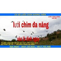 lưới tàng hình 30m 6p cao 9m 7 dây 6 túi,sáo,cu,cò,ket