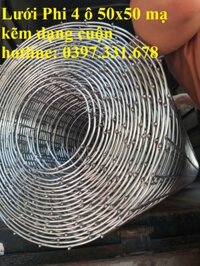Lưới thép hàn 4 ly ô 50x50 mạ kẽm hàng sẵn kho