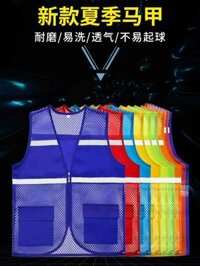 Lưới thoáng khí Áo phản quang Áo tình nguyện Áo lưới quảng cáo Takeaway tình nguyện Lái xe Zhongtong Express Vest áo gile bảo hộ lưới
