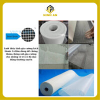 Lưới thủy tinh gia cường dùng để chống thấm kích thước ô lưới 3x3mm (kích thước cuộn 1m x 5m)