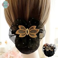 [Lưới tóc cao cấp chuyên nghiệp cho phụ nữ, búi tóc ngân hàng, kẹp tóc thanh lịch khách sạn, hoa tóc phong cách Hàn Quốc]