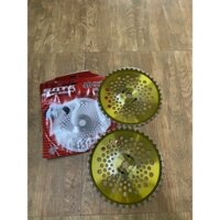 Lưỡi tròn vênh cắt cỏ, cắt lúa màu vàng loại dày đkinh 255mmX40T