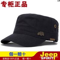 Lưỡi vịt phong cách giản dị Jeep nam đẹp trai mới trung niên quân đội mũ phẳng hàng đầu nam mùa thu đông Jeep basebal