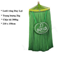 Lưới võng xếp duy lợi cỡ lớn kèm gối, loại 18 lỗ dùng cho khung 7kg - không kèm khung