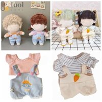 Luol 20cm Quần Áo Búp Bê Quà Tặng Chơi Nhà Đổi Váy Trò Chơi Treo Quần