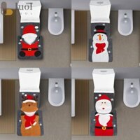 Luol Vỏ bọc ghế vệ sinh, Thảm tắm vòng ông già Noel trang trí Giáng sinh, Thảm tắm ông già Noel người tuyết dễ thương Phòng vệ sinh