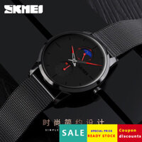 Luôn 9208 vẻ đẹp thời trang vàng mát mẻ màu đen nam dây lưới Đồng hồ thạch anh học sinh chống nước đồng hồ nhỏ thứ hai bán buôn phát hành 8LEJ