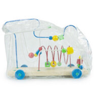 Luồn hạt phi thuyền size đại, đồ chơi sáng tạo cho bé, đồ chơi gỗ Montessori, giáo cụ mầm non an toàn