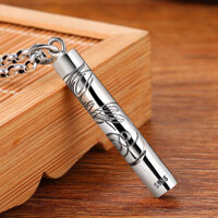 Luotai Old Silversmith 925 Bạc Còi Mặt Dây Chuyền Cặp Đôi Vòng Cổ Nữ Nam Độc Đáo Mori Đơn Giản Sinh Viên Mặt Dây Chuyền Hợp Thời Trang ks3.27