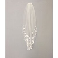 Lúp cô dâu cài tóc cô dâu đính hoa voan