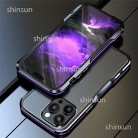Luphie Cho iPhone 7 8 Plus SE Ốp Lưng Kim Loại iPhone X XR XS Max 11 Pro Max Hợp Kim Nhôm Khung Kim Loại Chống Sốc Vỏ Bảo Vệ