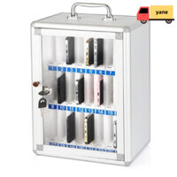 Lưu trữ điện thoại bằng hợp kim nhôm YANE, Hộp lưu trữ điện thoại cửa trong suốt bằng hợp kim nhôm có thể khóa, thực tế được thực hiện bằng tay 6 / 12 / 36 / 48 khe cắm Tủ lưu trữ Điện thoại di động