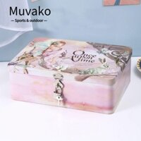 Lưu trữ MUVAKO, Hộ gia đình có khóa Hộp thiếc chìa khóa, Hộp đựng đồ trang sức bền bỉ Hộp rỗng đa năng