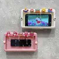 Lưu trữ phòng tắm Dụng cụ tiện dụng Phòng tắm Điện thoại di động Giá đỡ chống nước Hoạt hình dễ thương Ký túc xá sinh viên Nhà vệ sinh Giá đỡ cố định tường Giá đỡ treo tường không thủng