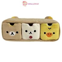 Lưu trữ văn phòng phẩm WALLERAB, Tủ quần áo gấu thư giãn Kawaii Fun Rilakkuma, Hộp ngăn sang trọng hoạt hình 2025