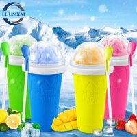 Luumxai Slushy Maker Cup, Silicon làm mát mùa hè + Cốc làm mịn TPU, Cốc bóp ghim đông lạnh nhanh 300ml di động dành cho trẻ em Quà tặng
