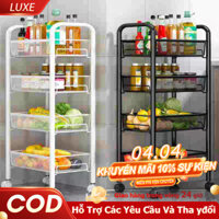 LUXE Xe đẩy spa có lưới sắt  Kệ xe đẩy 4 tầng kệ sắt đa năng 4 có bánh xe