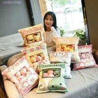 Luxeliving Gối Sang Trọng Trang Trí Phòng Bé Gái Quà Tặng Động Vật Mini Bóng Sakura Bunny Ngủ Túi Kẹo Thú Nhồi Bông Túi Đồ Chơi Sang Trọng