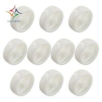 [Luxiangj8.vn] 3 Inch Bánh Xe Đơn Nhựa PP Màu Trắng Nhỏ Có Đường Kính 72mm Mảnh Mịn Gấp Giường Ròng Rọc 10 Chiếc