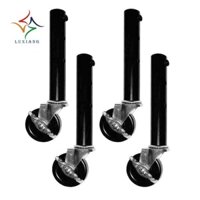 [Luxiangj8.vn] Mở rộng chân bàn cho bánh xe - Gói 4 chân nâng có bánh xe cho chân thẳng và cong Dễ sử dụng 27cm