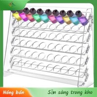 [Luxiang.vn] Dụng cụ sắp xếp giá sơn với giá đỡ 6 tầng Giá treo sơn thủ công Giá treo Acrylic cho sơn thu nhỏ