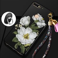 Luxury 3D Flowers Back Cover For Huawei Y6 Prime 2018 / Honor 7A (3GB+32GB) 5.7   inch Case Silicone Soft Case Shell Cell Mobile Phone Cases (Color-2) - intl