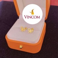 [LUXURY VINCOM] Bông Tai Nơ Mạ 18K KHÔNG ĐEN, ĐEO LÂU BỀN GIÁ GỐC 420K