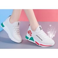 LV 10.10 𝐒𝐀𝐋𝐄 𝐒Ố𝐂 Giày trắng nữ bông hồng thời trang . :)) [ NEW ĐẸP ] . new XCv 2021 ' :