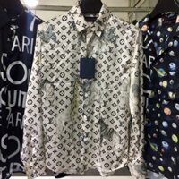 LV - ÁO SƠ MI NAM NỮ TAY DÀI LUIS VUITON CHAPMAN BROTHER, ĐỦ TAGS, MỀM MẠI, MENSWEAR WOMENSWEAR SHIRT