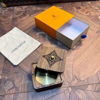 L.v LOUIS VUITTO.N Gạt tàn gỗ có nắp cho người hút thuốc Khay tro lót bằng thép không gỉ Chống gió Bền Dễ dàng làm sạch Gạt tàn mát để sử dụng trong nhà hoặc ngoài trời, Sân nhà, Văn phòng & Nhà