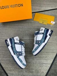 LV Trainer Xanh Navy – Giày Louis Vuitton Trainer Denim Blue 2022