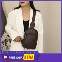 Lv Túi đeo Ngực Nam Túi đeo Vai In PU Cặp đôi Không Thấm Nước Đi Xe đạp Túi Chống Trộm Túi đeo Vai