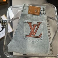 Lv2563 Quần Jeans Dạo Phố Slim-fit Quần Jeans Nam Mới