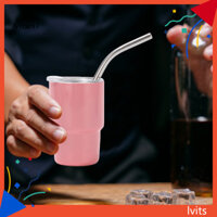 Lvit 3oz Kính bắn súng Tumbler cách nhiệt bằng thép không gỉ 3oz Kính bắn Mini bằng thép không gỉ có ống hút và nắp Cốc giữ nhiệt cách nhiệt cho rượu whisky cho gia đình