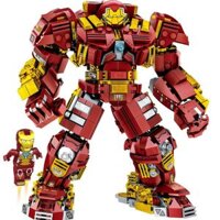 LW 2051 non Lego IRON MAN ANTI-HULK ARMOR MK-44 PHIÊN BẢN COLLECTOR'S MECH MẠNH MẼ 1:24 tỷ lệ 1:24 bộ đồ chơi xếp lắp ráp ghép mô hình Marvel Super Heroes HEROS SUPER MECHA MK-44 POWERFUL Siêu Anh Hùng Marvel 1056 khối