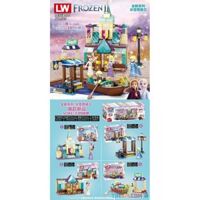 LW 503 non Lego LÂU ĐÀI CỦA CÔNG CHÚA AISHA bộ đồ chơi xếp lắp ráp ghép mô hình Frozen FROZEN II Nữ Hoàng Băng Giá 322 khối