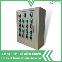 LW8V – TỦ ĐIỀU KHIỂN TƯỚI TỰ ĐỘNG QUA WIFI 1 BƠM 8 VAN ĐIỆN TỪ (24VDC, 24VAC, 220VAC) BƠM 3HP 1PHA