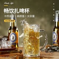 Ly bia, ly bia tươi, ly rượu, bộ ly lớn, ly uống nước lớn, ly trà có tay cầm, sản phẩm hot của người nổi tiếng trên inte