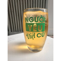 Ly Bia Thủy Tinh 330ml In Tên Người Yêu Cũ - Chuyển Màu Khi Lạnh - Quà Tặng Độc Đáo (Dạ Quang-Xanh)