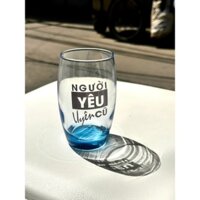Ly Bia Thủy Tinh 330ml In Tên Người Yêu Cũ - Chuyển Màu Khi Lạnh - Quà Tặng Độc Đáo (Tráng - Xanh)